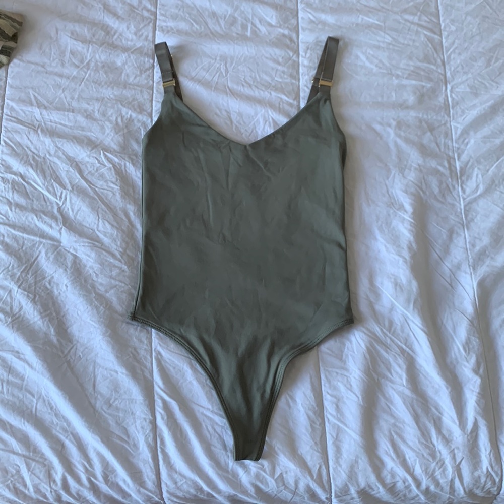 Olive green Babaton body suit